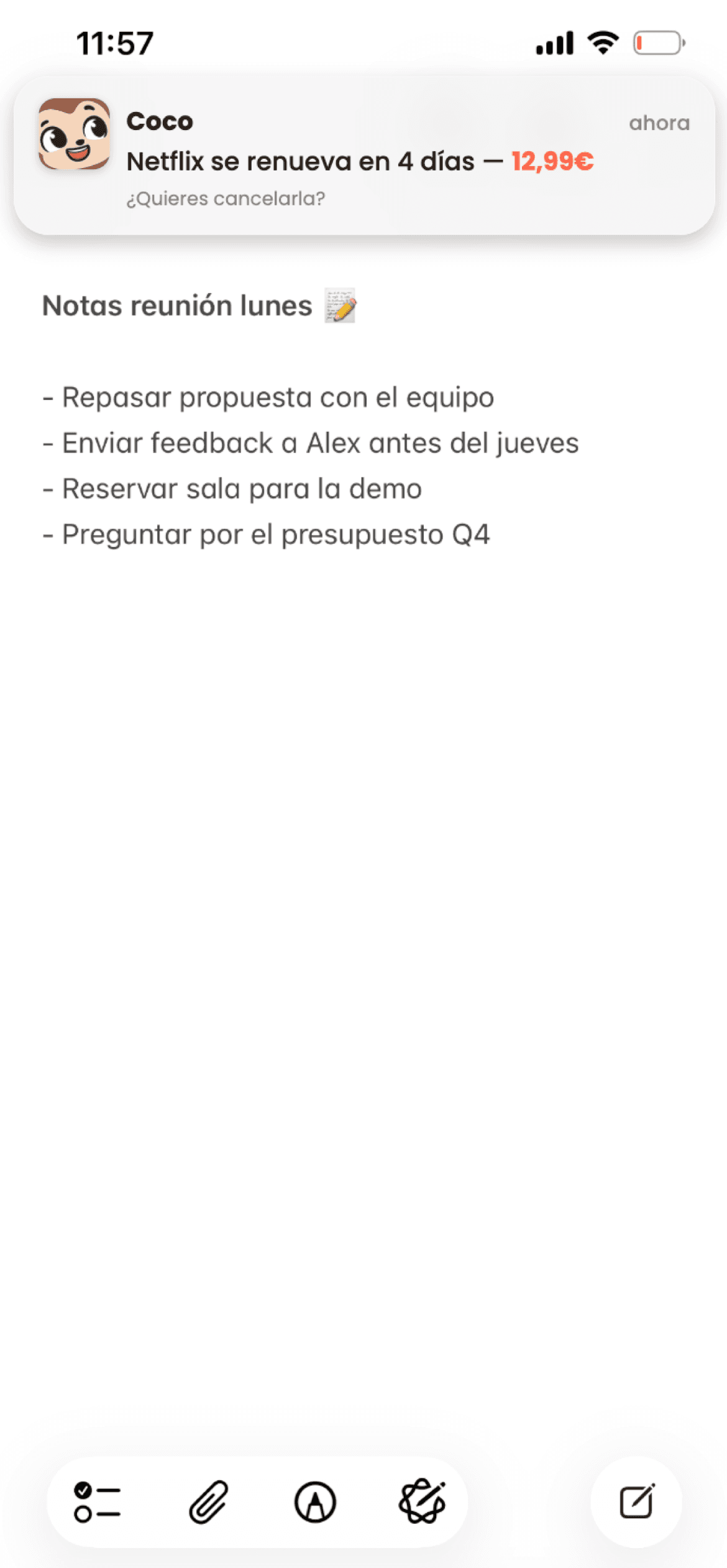 justo a tiempo